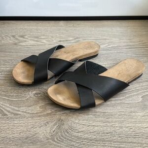 [PZ050] KS2 CROSSOVER SANDALS IN BLACK